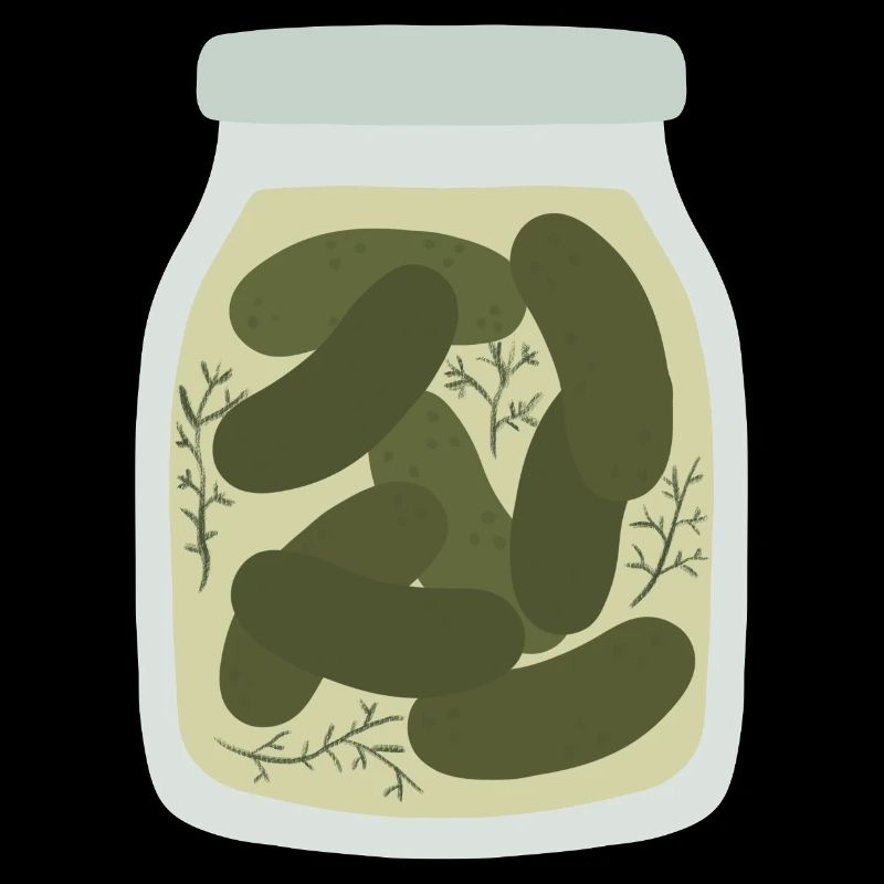 Vintage concombre cornichon pot Design