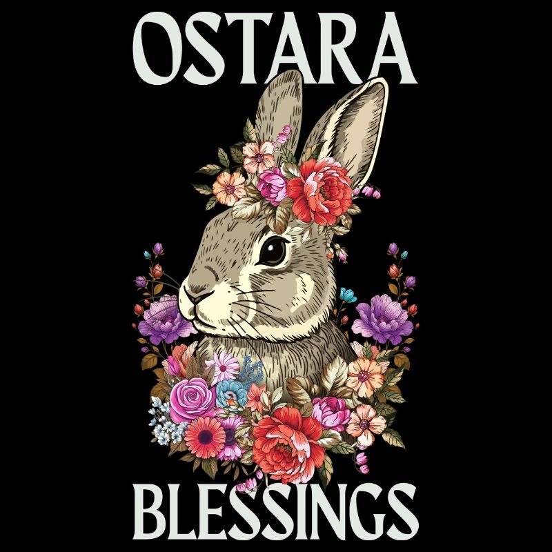 Ostara Blessings Happy Easter Rabbit