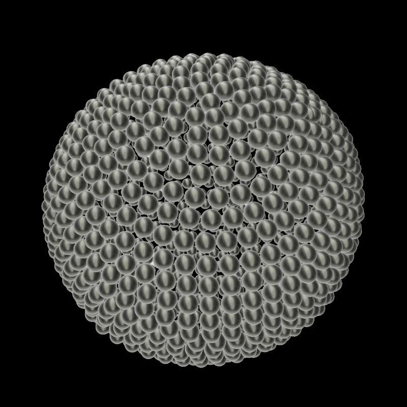 Titanium balls in 3D optics