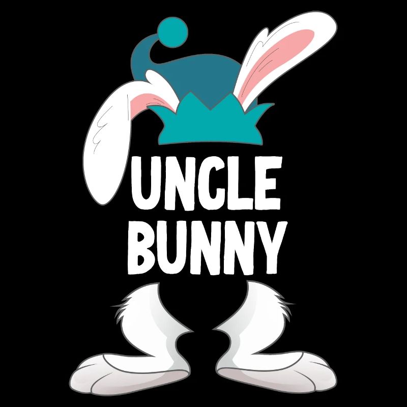 Oncle Lapin de Pâques Joyeuses Pâques