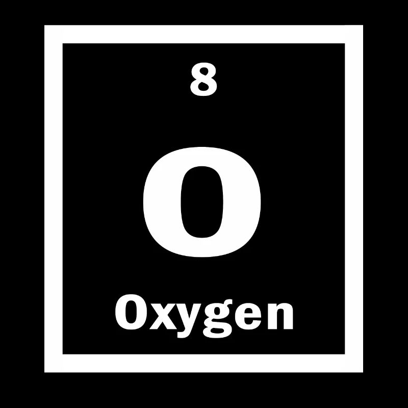 Oxygène O Tableau périodique de la science des éléments
