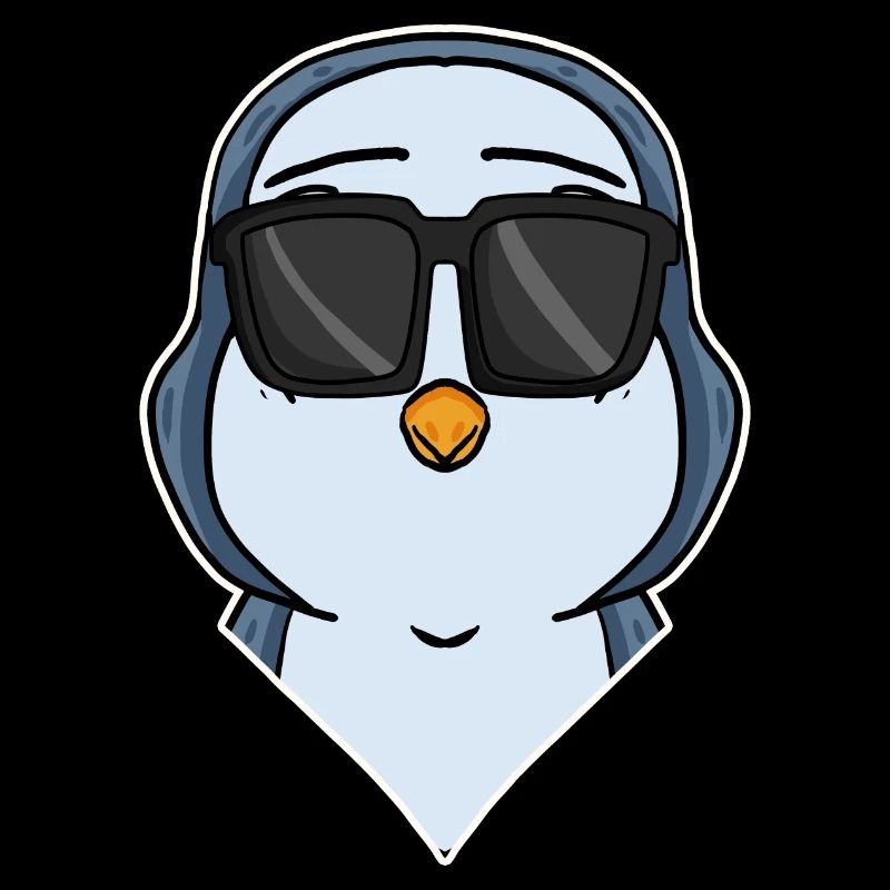 cooler Pinguin mit Sonnenbrille