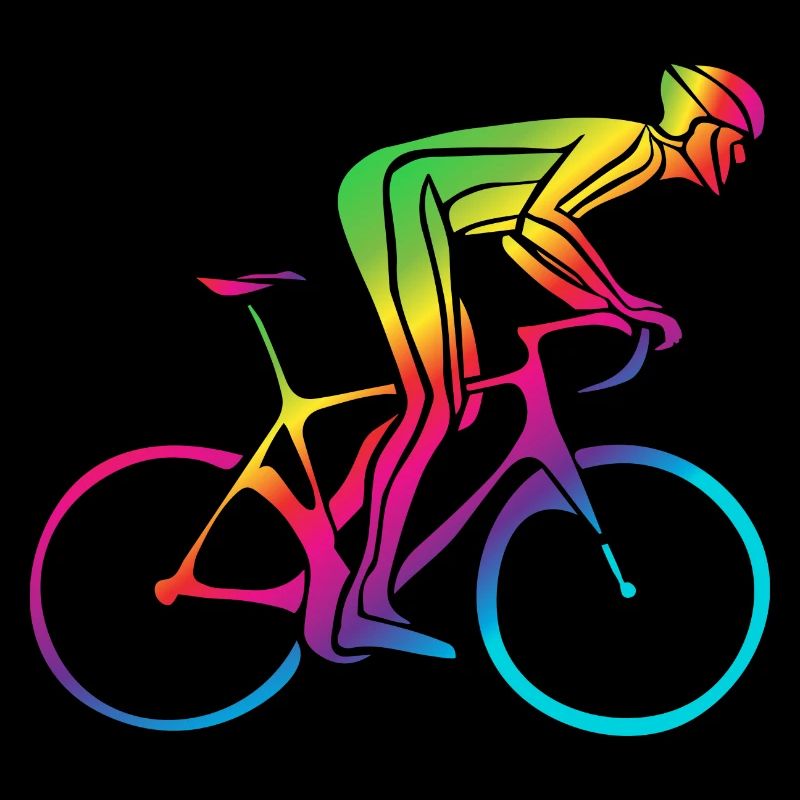 Abstrait Coloré Road Bike Design Cyclisme