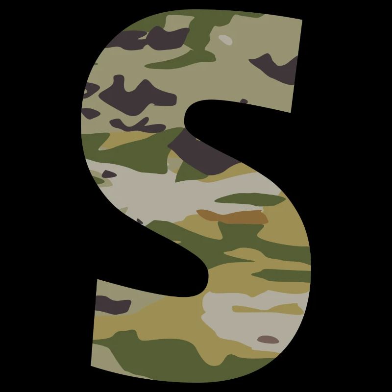 Camouflage letter S