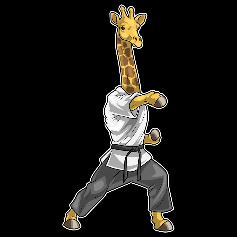 Giraffe Karate Kampfsport
