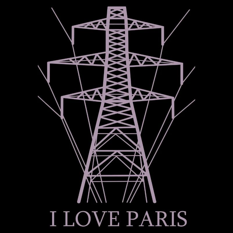 Ironique, j’adore Paris Tour Eiffel comme pôle électrique