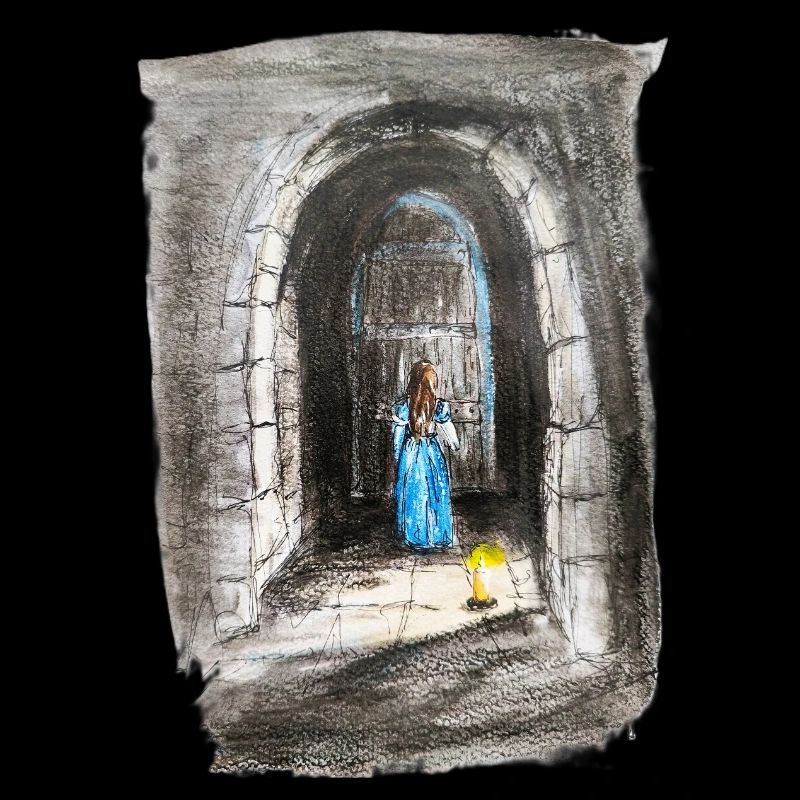 Torbogen-Maiden-Laternenlicht