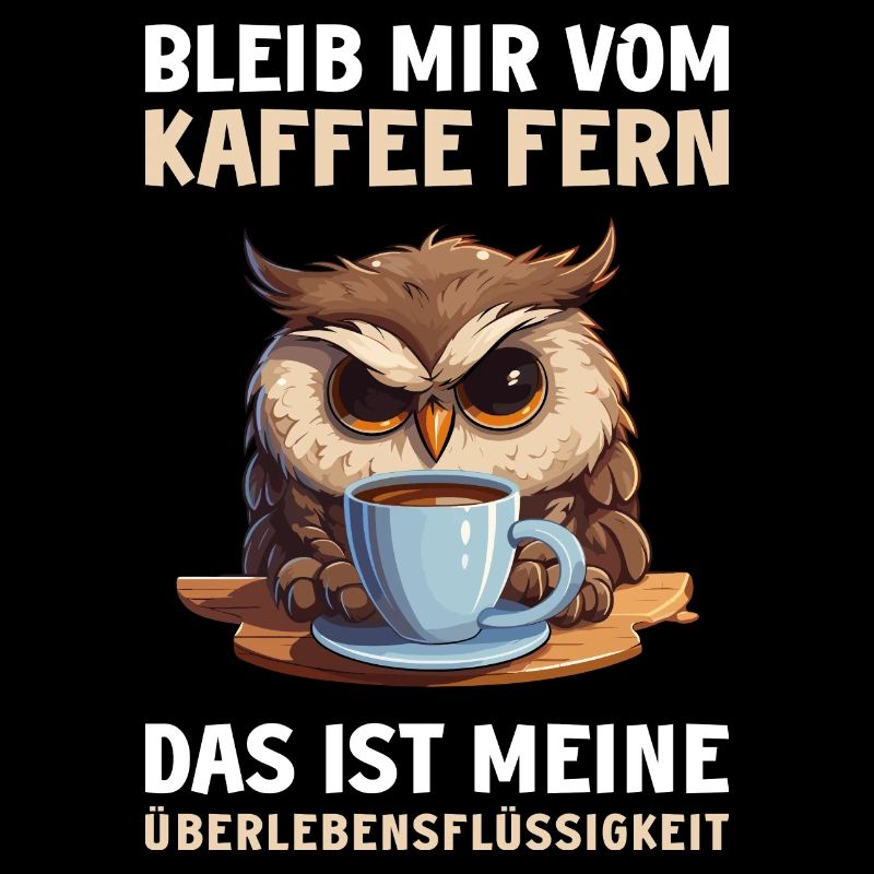 Lustige Eule Kaffee Eulen Kaffeeliebhaber Spruch