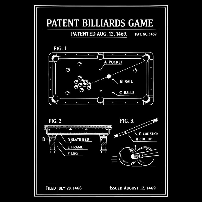 Plan du billard breveté