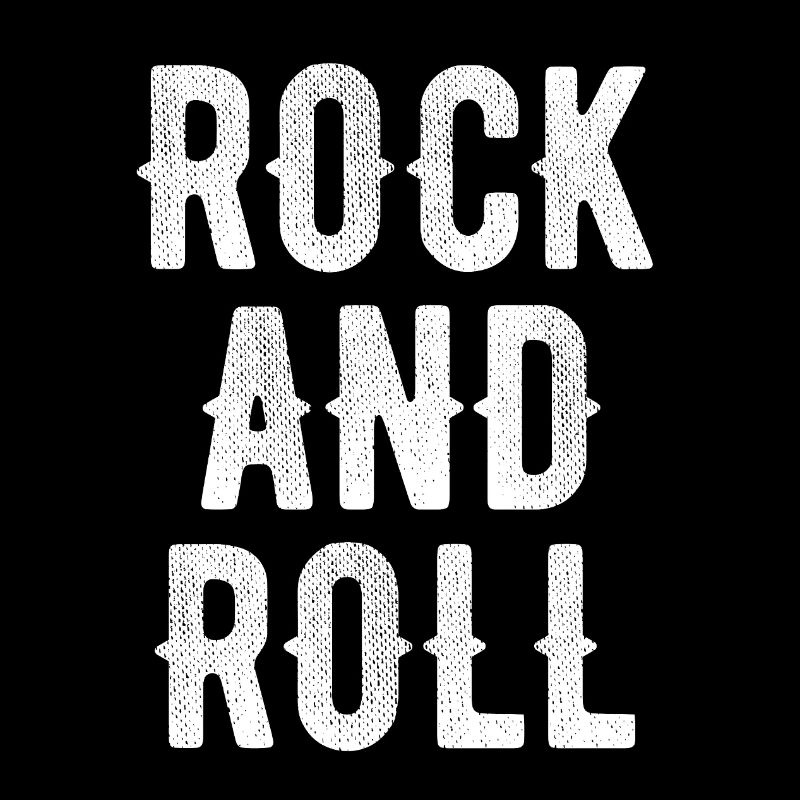 Typographie audacieuse du rock and roll