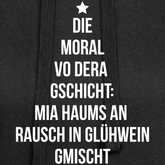Die Moral vo Glühwein - Hoodie-Kleid
