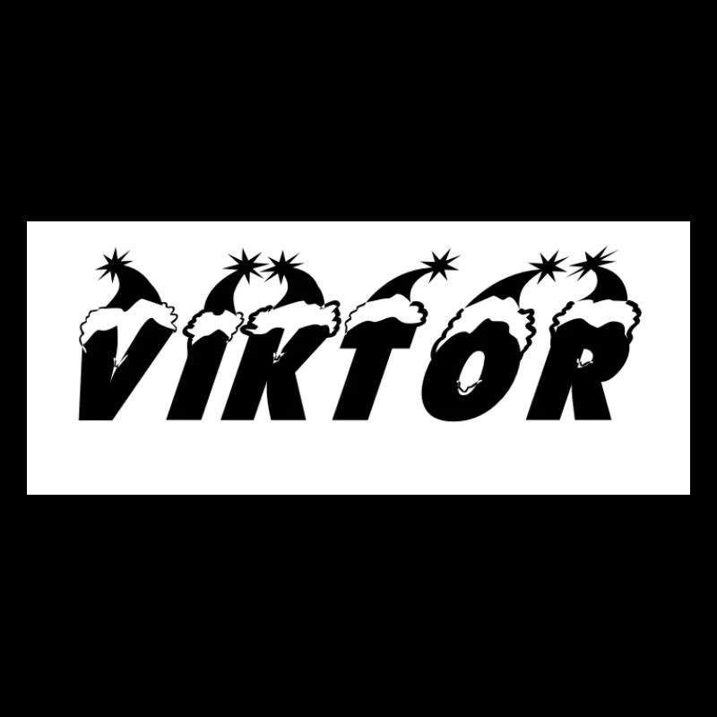 Viktor Silhouette mit Sternmotiven