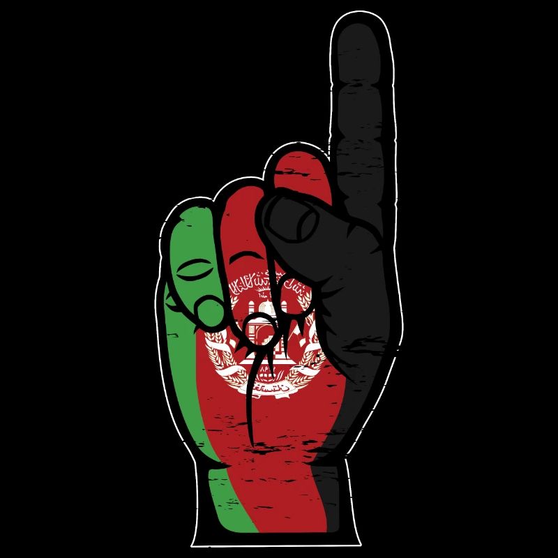 Drapeau de l’Afghanistan numéro 1 utilisé