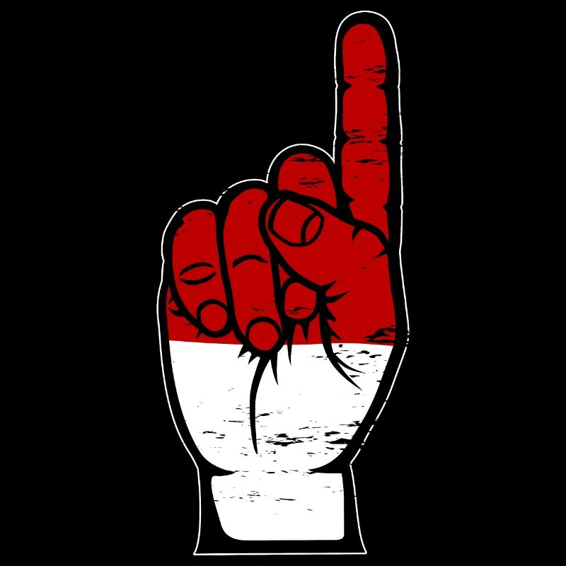 Drapeau de l’Indonésie numéro 1 utilisé