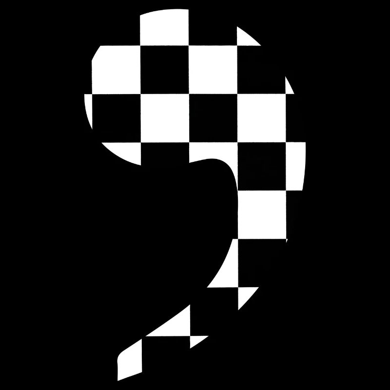 trendy checkered comma gift idea punctuation