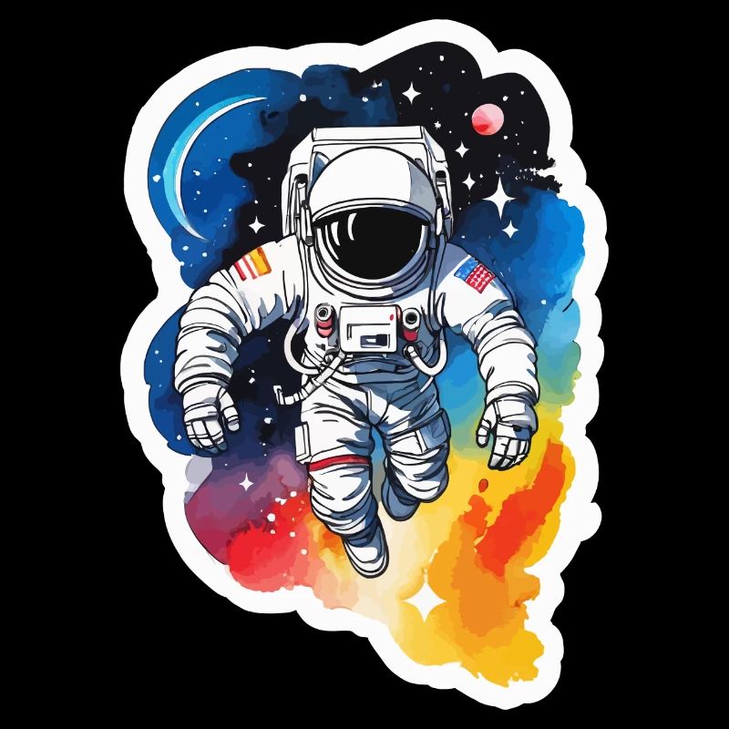 Aquarelle d’astronaute Aquarelle