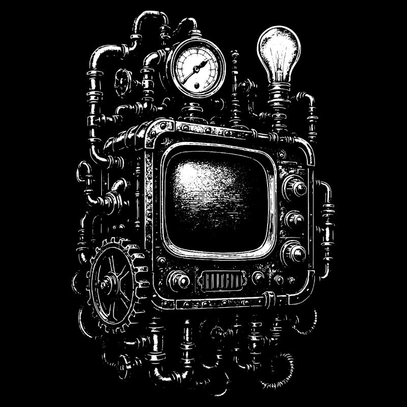 Steampunk-Fernseh-Engine