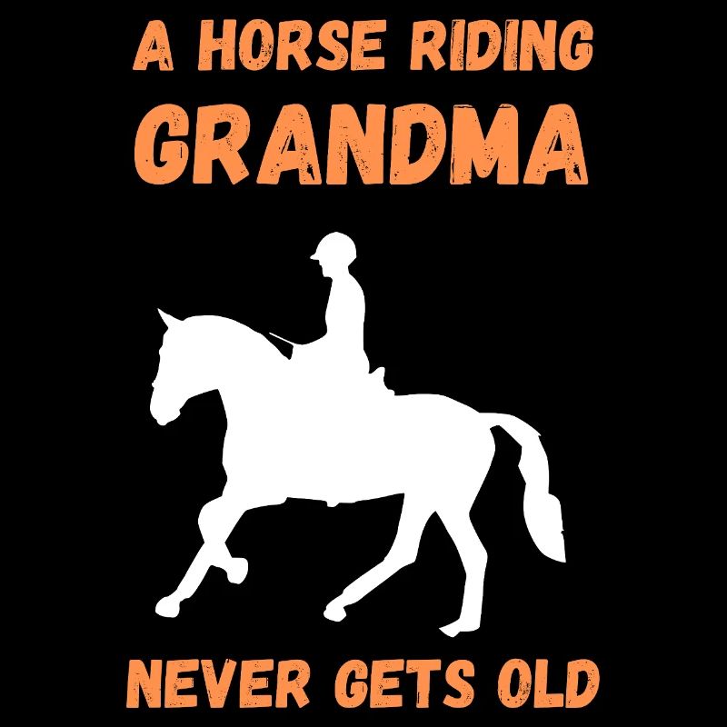 Eine reitende Großmutter