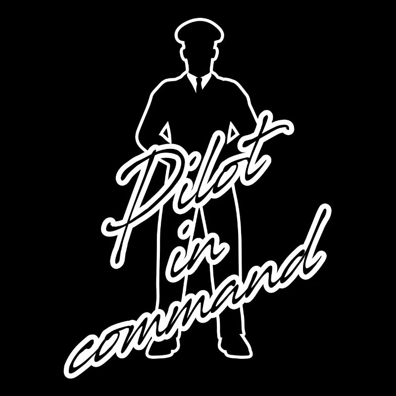 Pilote dans le poste de pilotage de l'avion commandant de bord