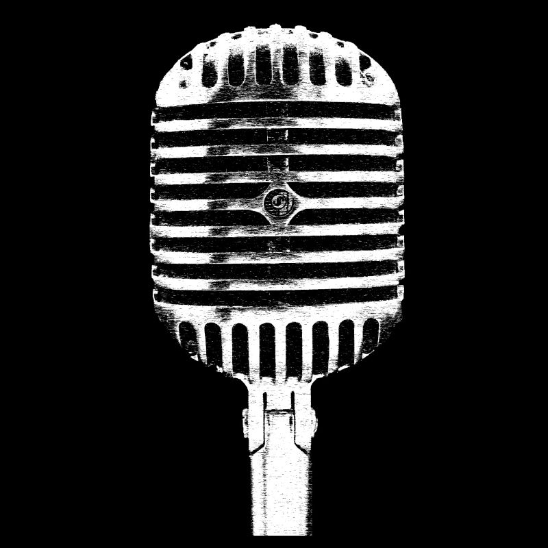 A cool retro microphone