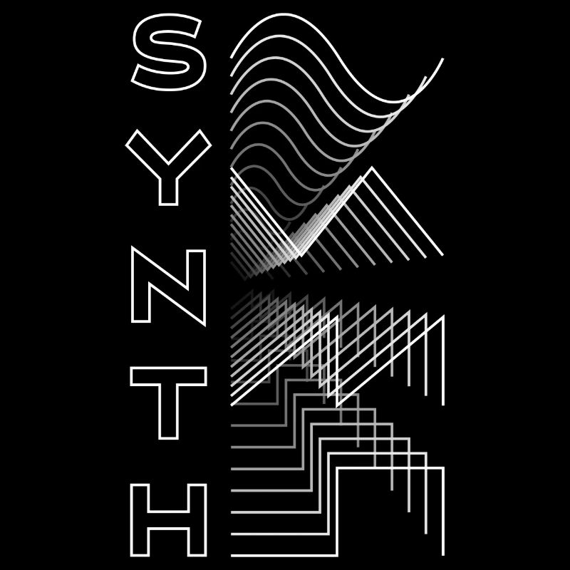 Synth Waveform Audio Analog Design Modular Gift