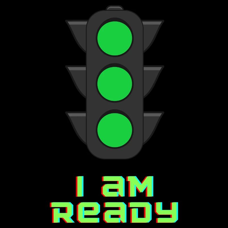 I au feu de circulation Ready