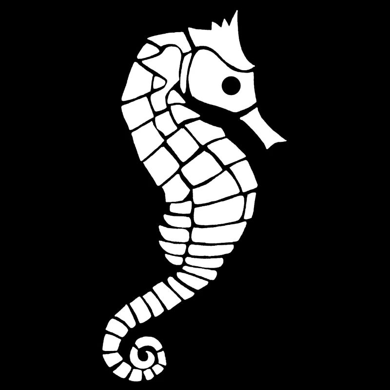 Hippocampe blanc