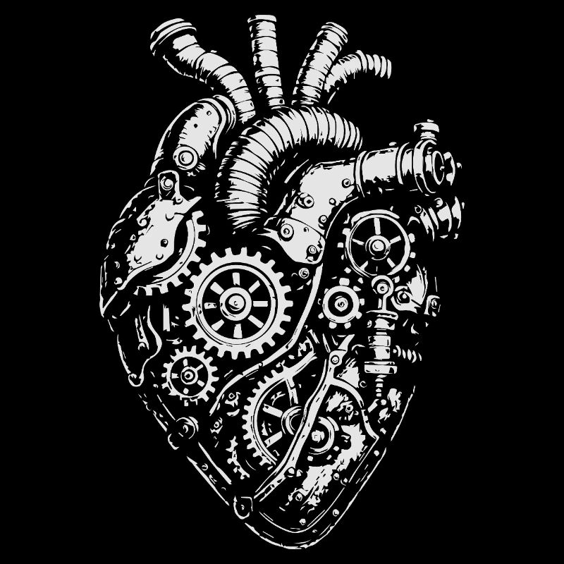 Steampunk Heart Getriebe
