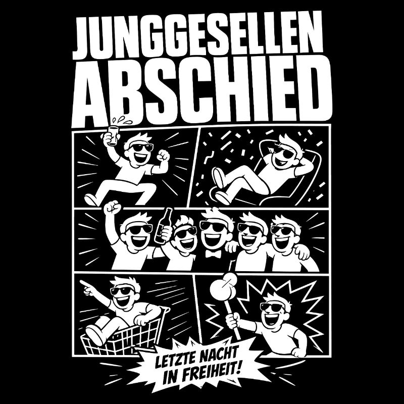 Junggesellen Abschied Party Comic
