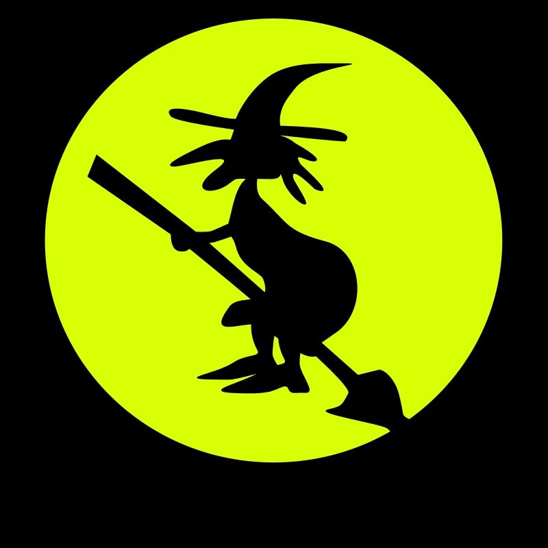 witch and full moon