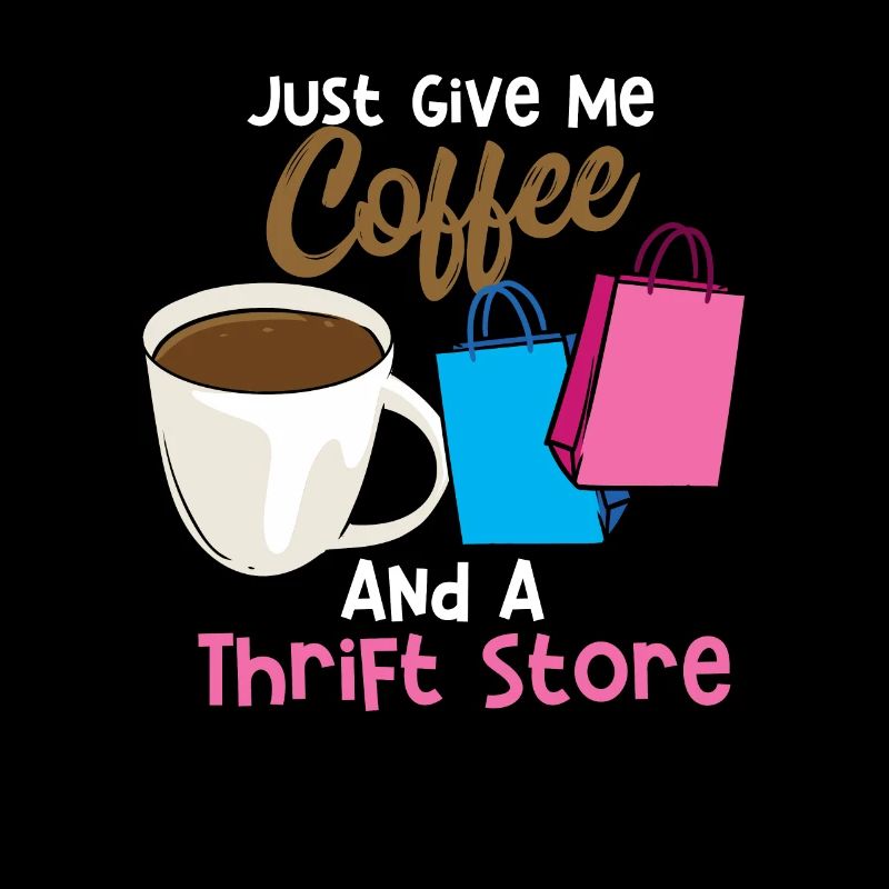 Kaffee und ein Secondhandladen