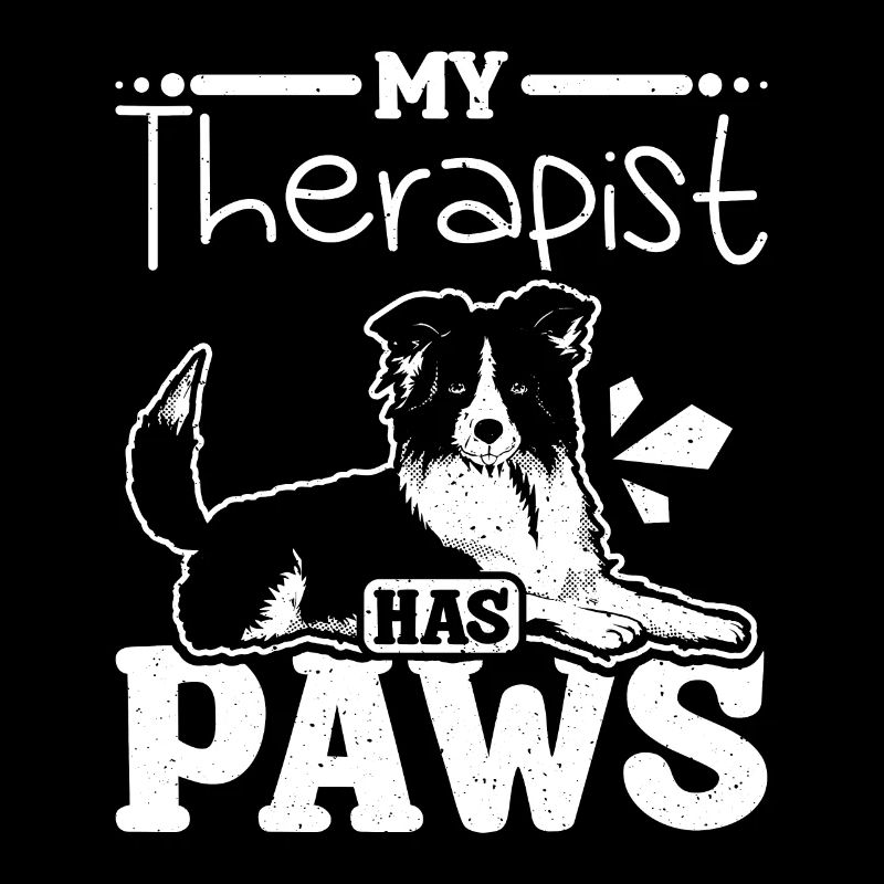 My therapist has paws border collie
