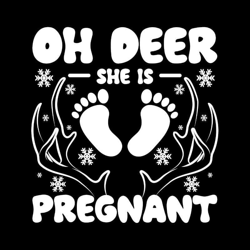 Noël, oh cerf, elle est enceinte