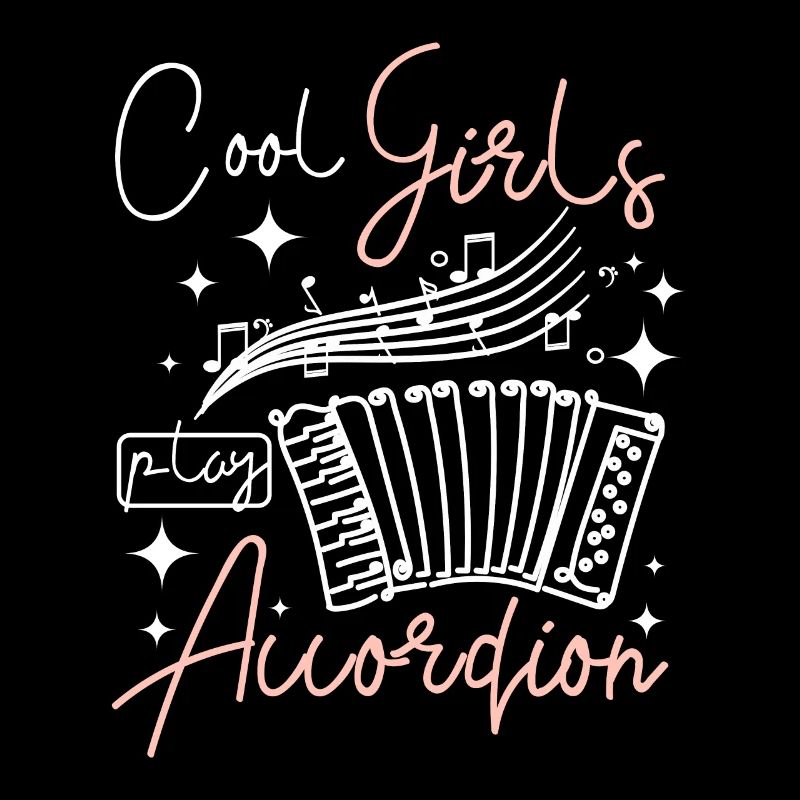 Des filles cool jouent de l’accordéon