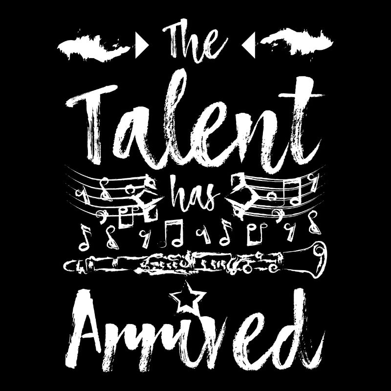 Clarinet player, the talent has arrived