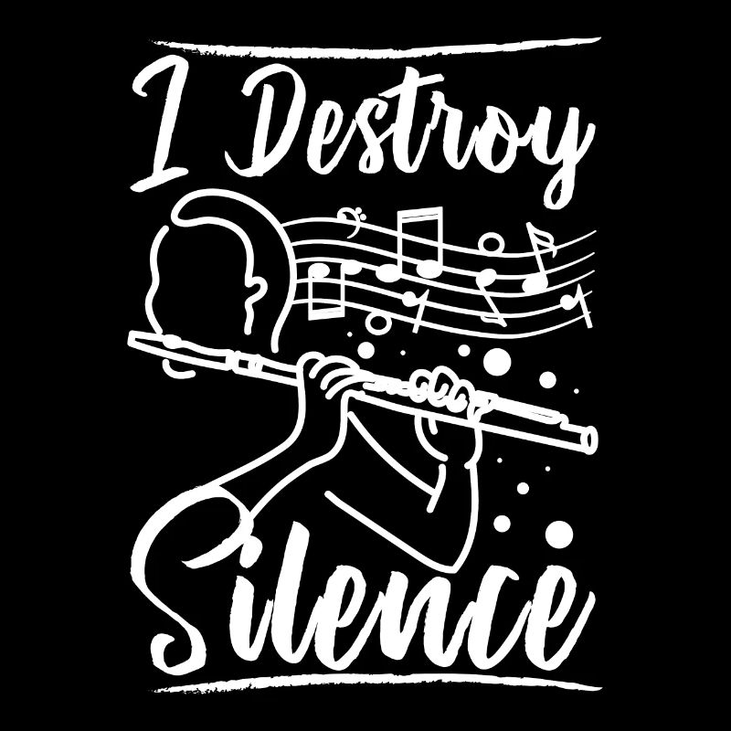I destroy silence flute player
