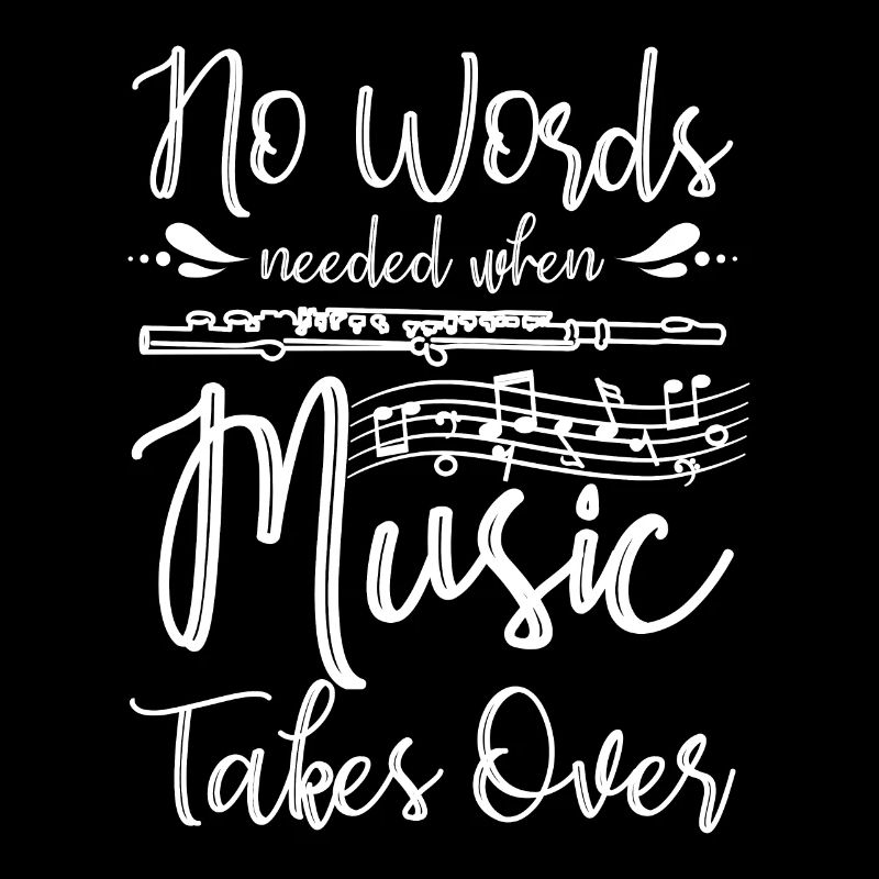 No words needed when music takes over flute player
