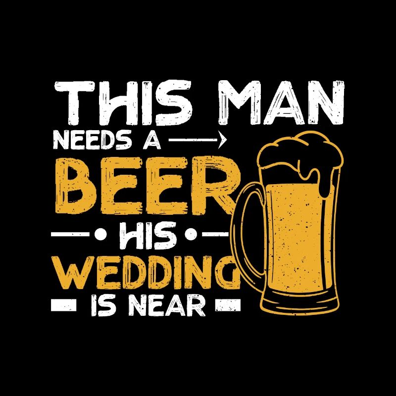 This man needs a beer his wedding is near