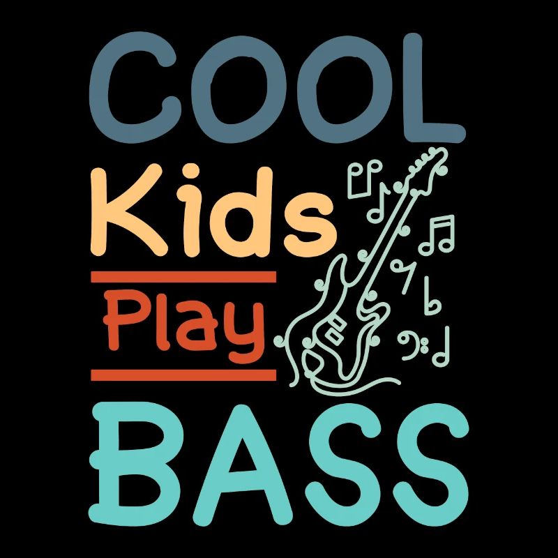 Enfants Cool kids joue de la basse