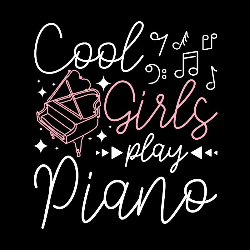 Les filles cool jouent du piano
