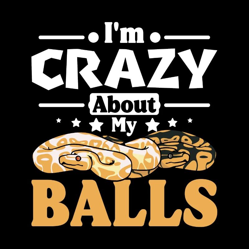 Je suis fou de mes couilles de python royal