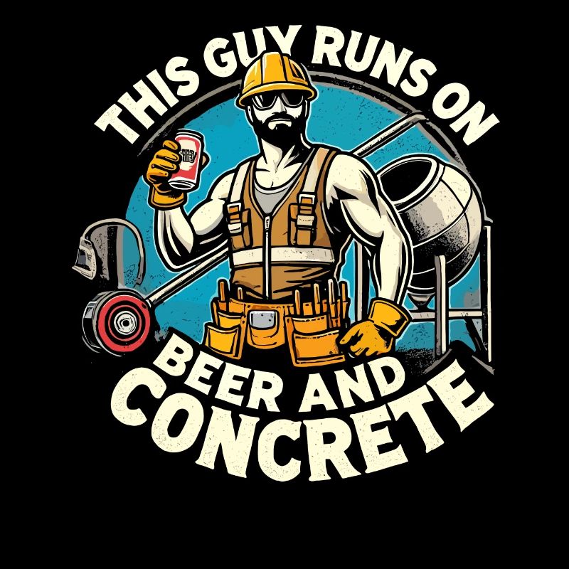 Dieser Typ läuft mit Bier und Beton