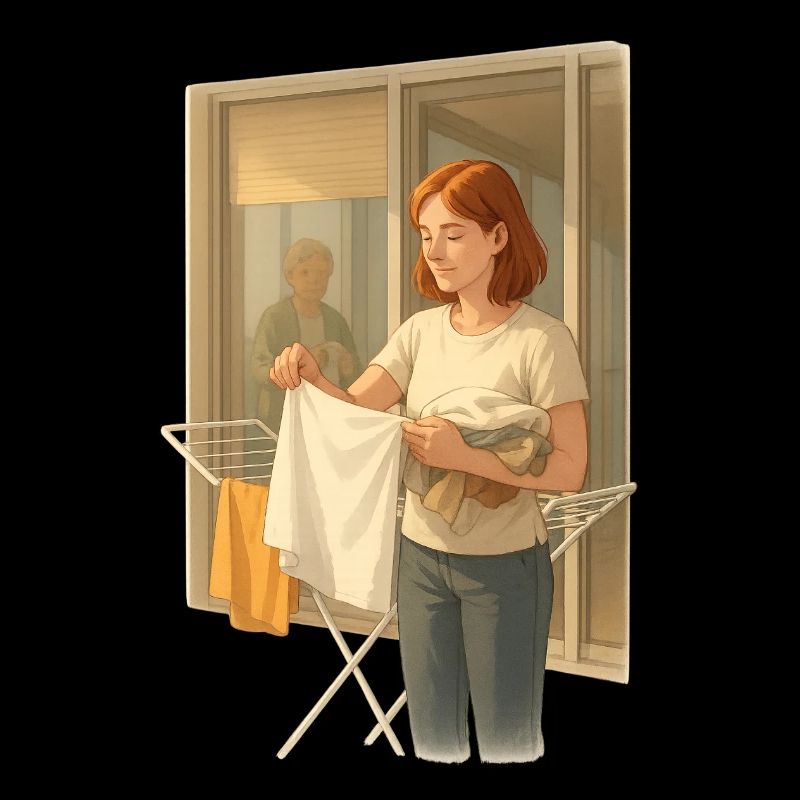 Laundry in the light: quiet everyday life
