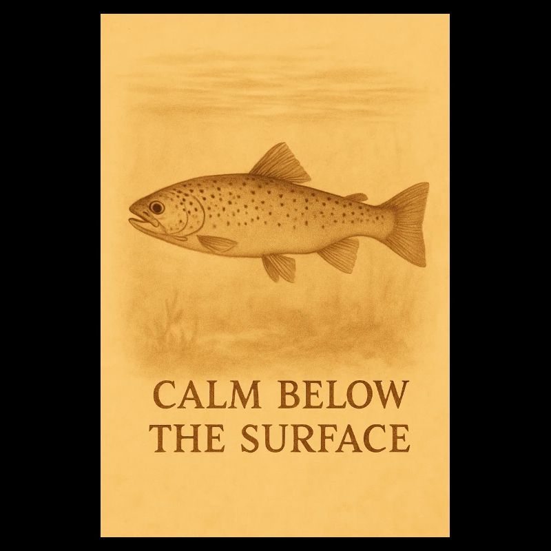 Calm Below the Surface Trout Print