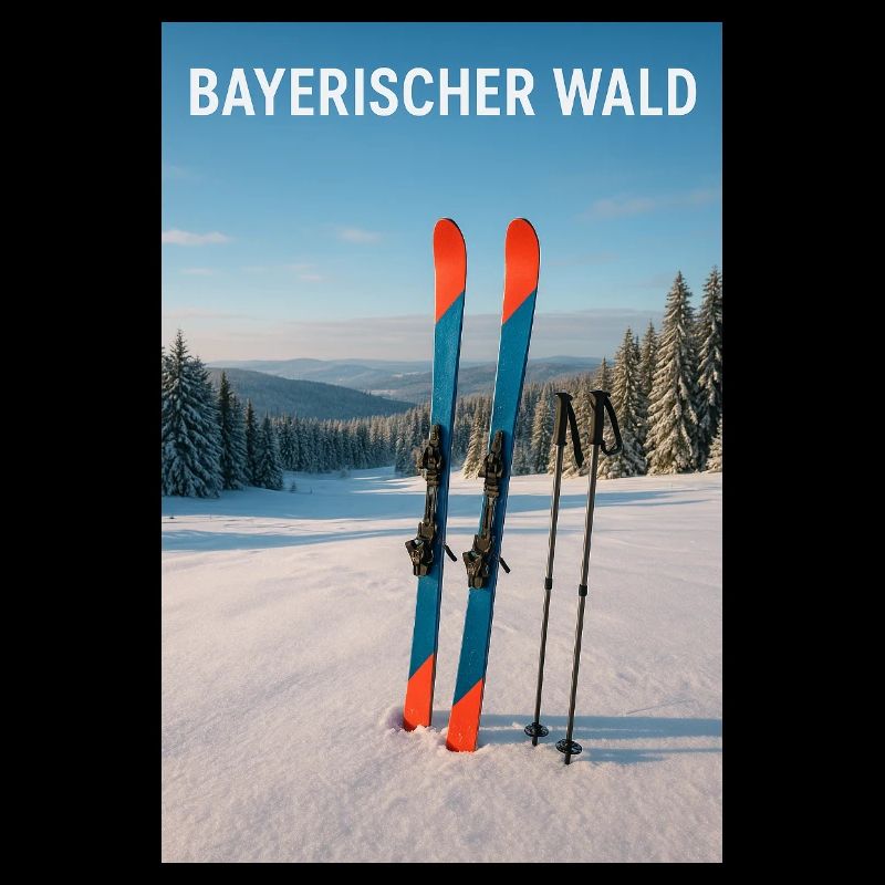 Expérience de ski en forêt bavaroise