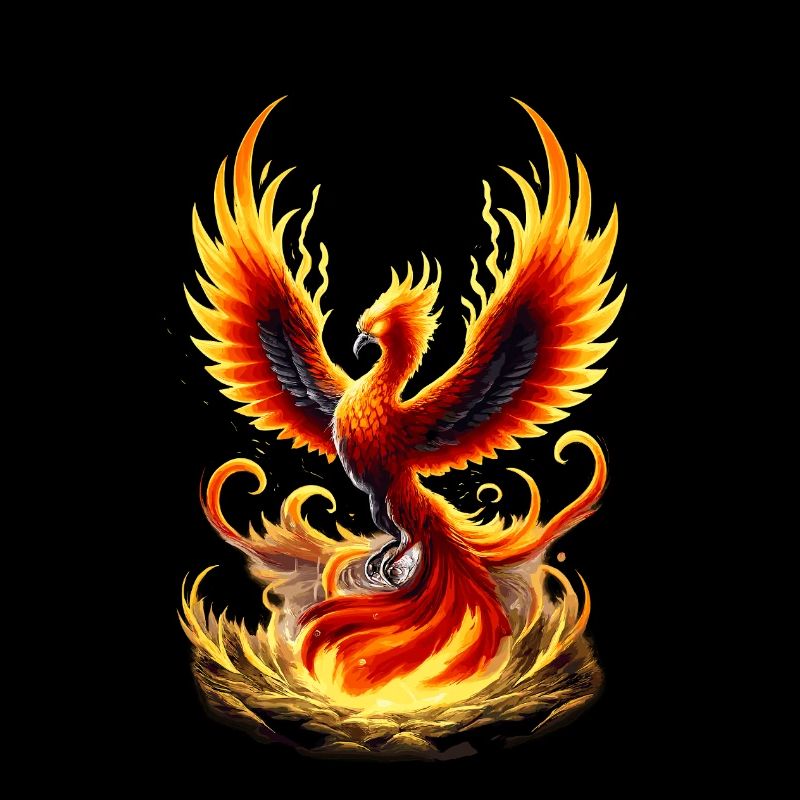 Fire Phoenix Flame Vortex