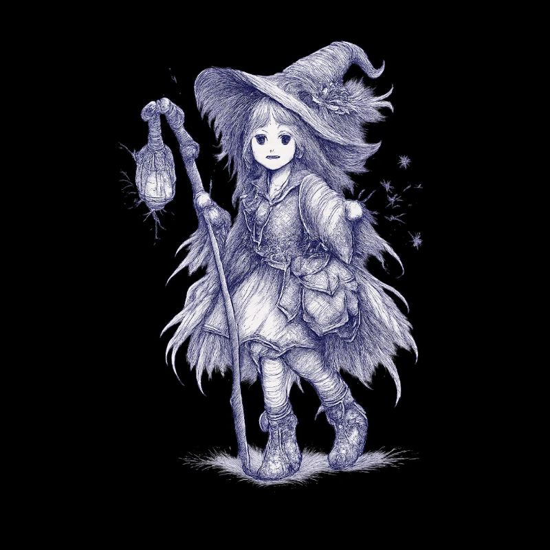 Sorcière de la Forêt avec la Lanterne