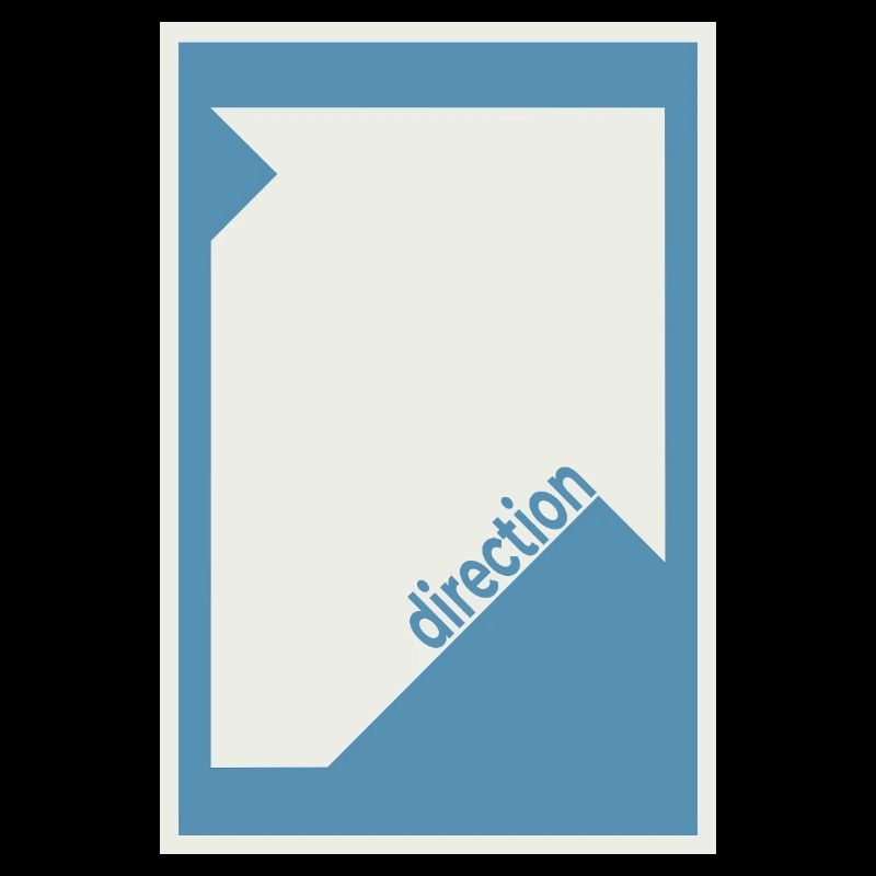 Direction Poster Blue – Modern Minimal