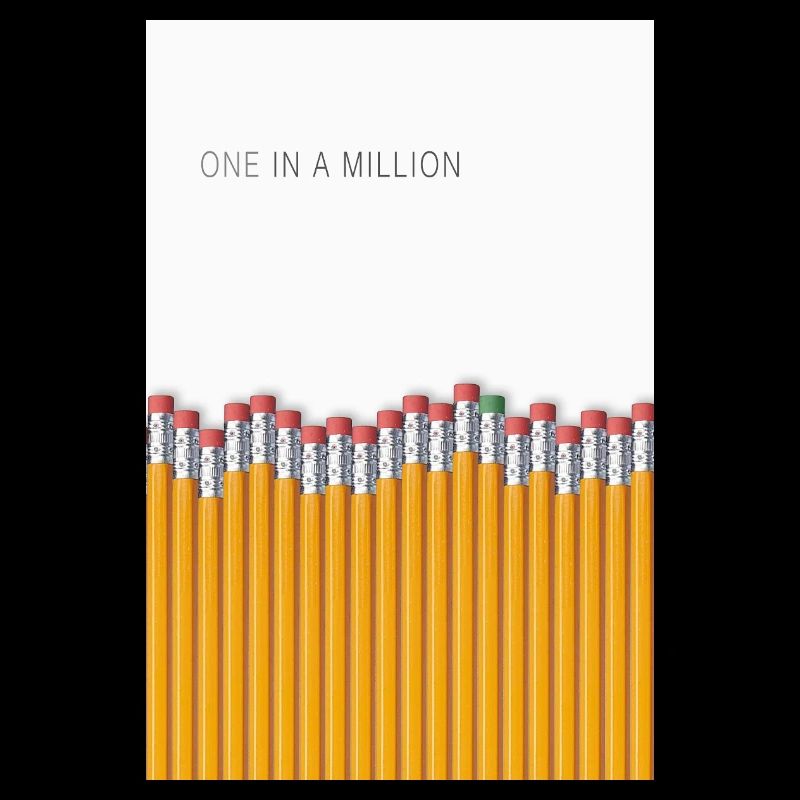 One in a Million Minimalist Statement