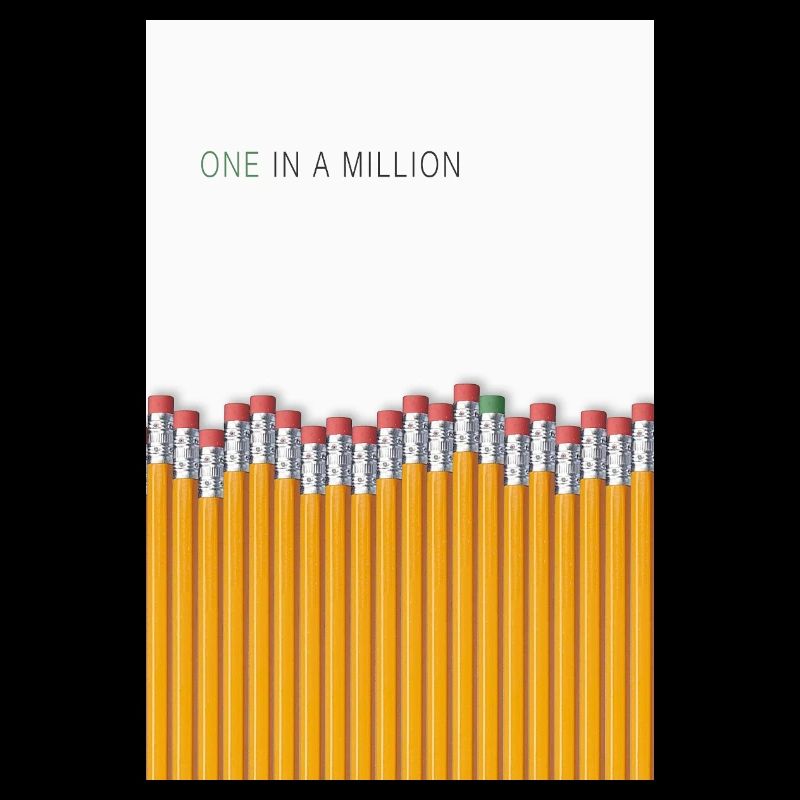 Design unique unique à déclaration unique sur un million